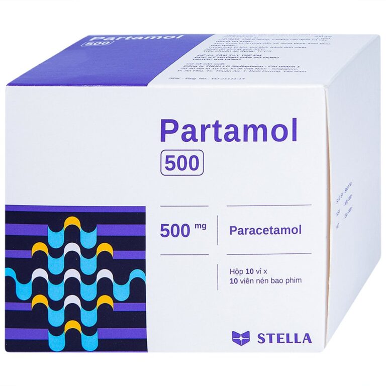 Đặc điểm của thuốc Partamol 500 mg