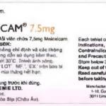 Lưu ý khi dùng thuốc Medoxicam 7,5mg
