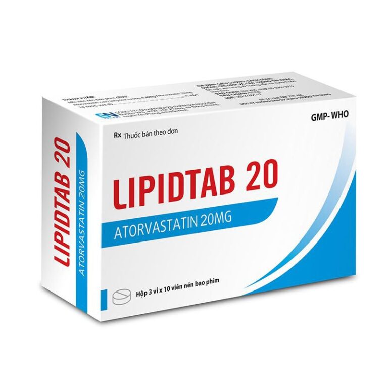 Công dụng thuốc Lipidtab 20
