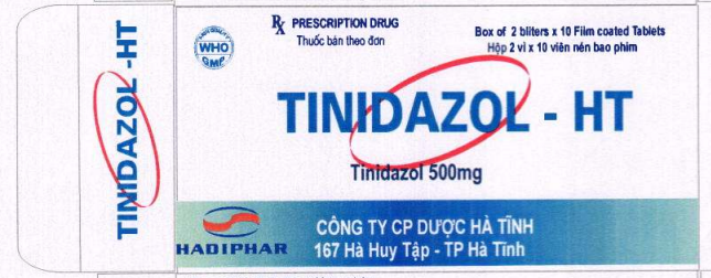 Công dụng thuốc Tinidazol HT