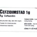 Công dụng thuốc Cefzidimstad 1g
