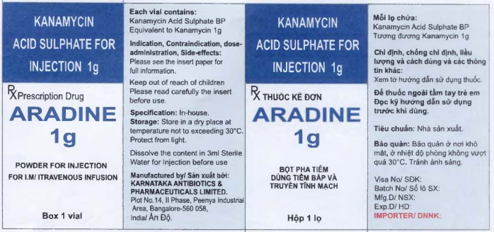 Công dụng thuốc Aradine