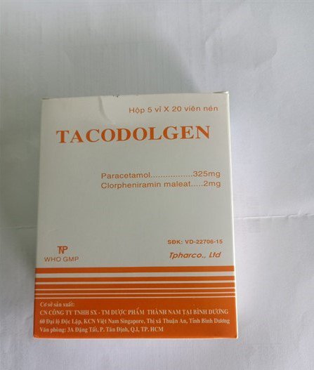 Công dụng thuốc Tacodolgen