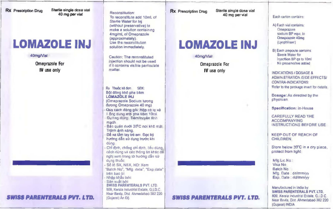 Công dụng thuốc Lomazole Inj