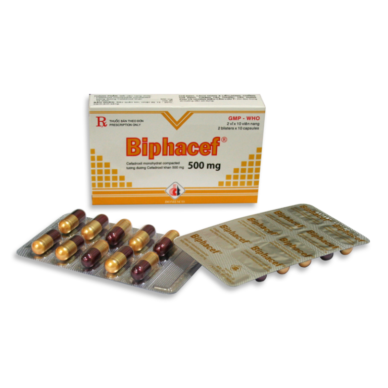 Công dụng thuốc Biphacef 500 mg