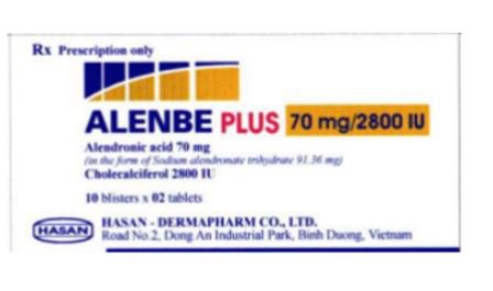 Công dụng thuốc Alenbe Plus 70mg/2800 IU