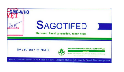 Công dụng thuốc Sagotifed