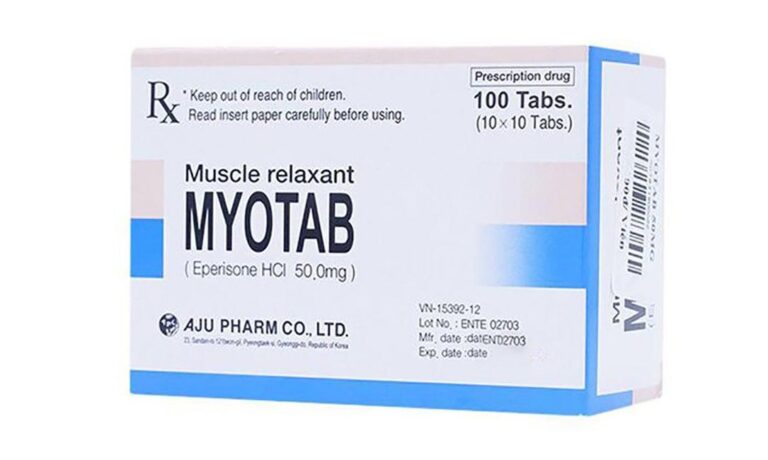 Công dụng thuốc Myotab tab
