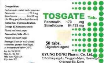 Công dụng thuốc Tosgate Tab
