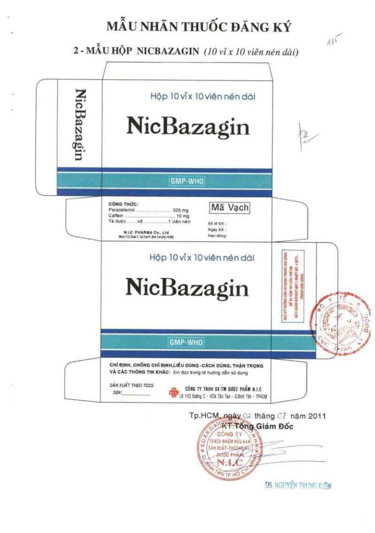 Công dụng thuốc Nicbazagin