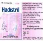 Công dụng thuốc Hadistril