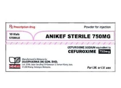 Công dụng thuốc Anikef Sterile 750mg