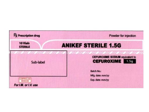 Công dụng thuốc Anikef Sterile 1,5g