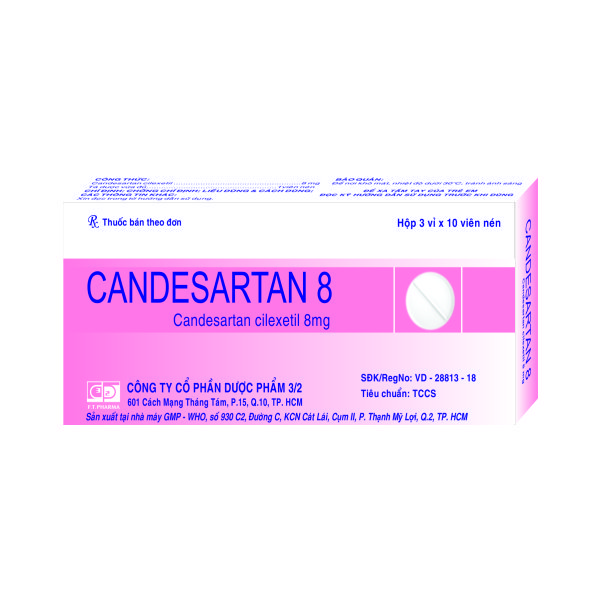 Công dụng thuốc Candesartan Stada 8mg