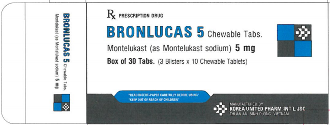 Công dụng thuốc Bronlucas