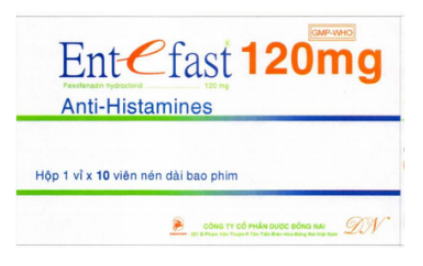 Công dụng thuốc Entefast 120mg