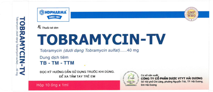 Công dụng thuốc Tobramycin-TV