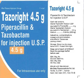 Công dụng thuốc Tazoright 4,5g