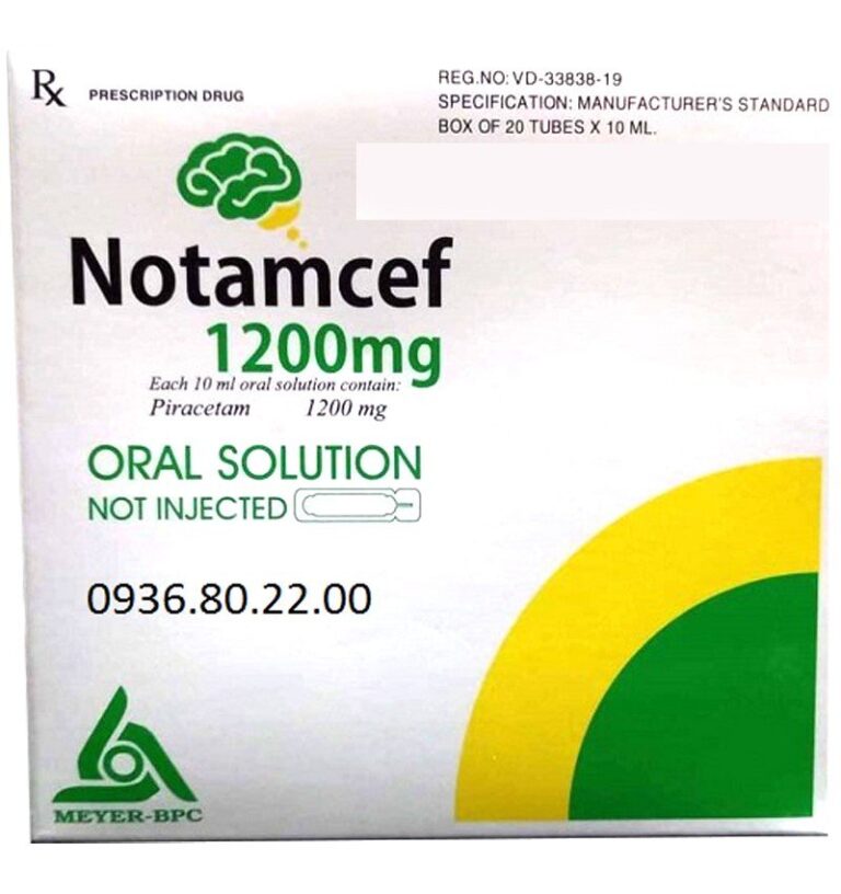 Công dụng thuốc Notamcef 1200mg