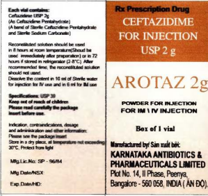 Công dụng thuốc Arotaz 1g và 2g