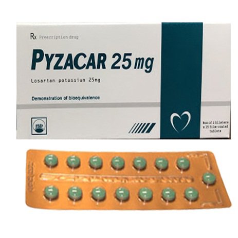 Công dụng thuốc Pyzacar 25mg