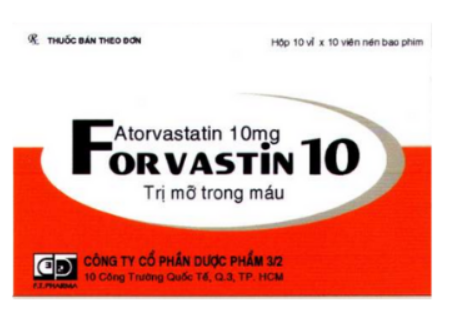 Công dụng thuốc Forvastin 10